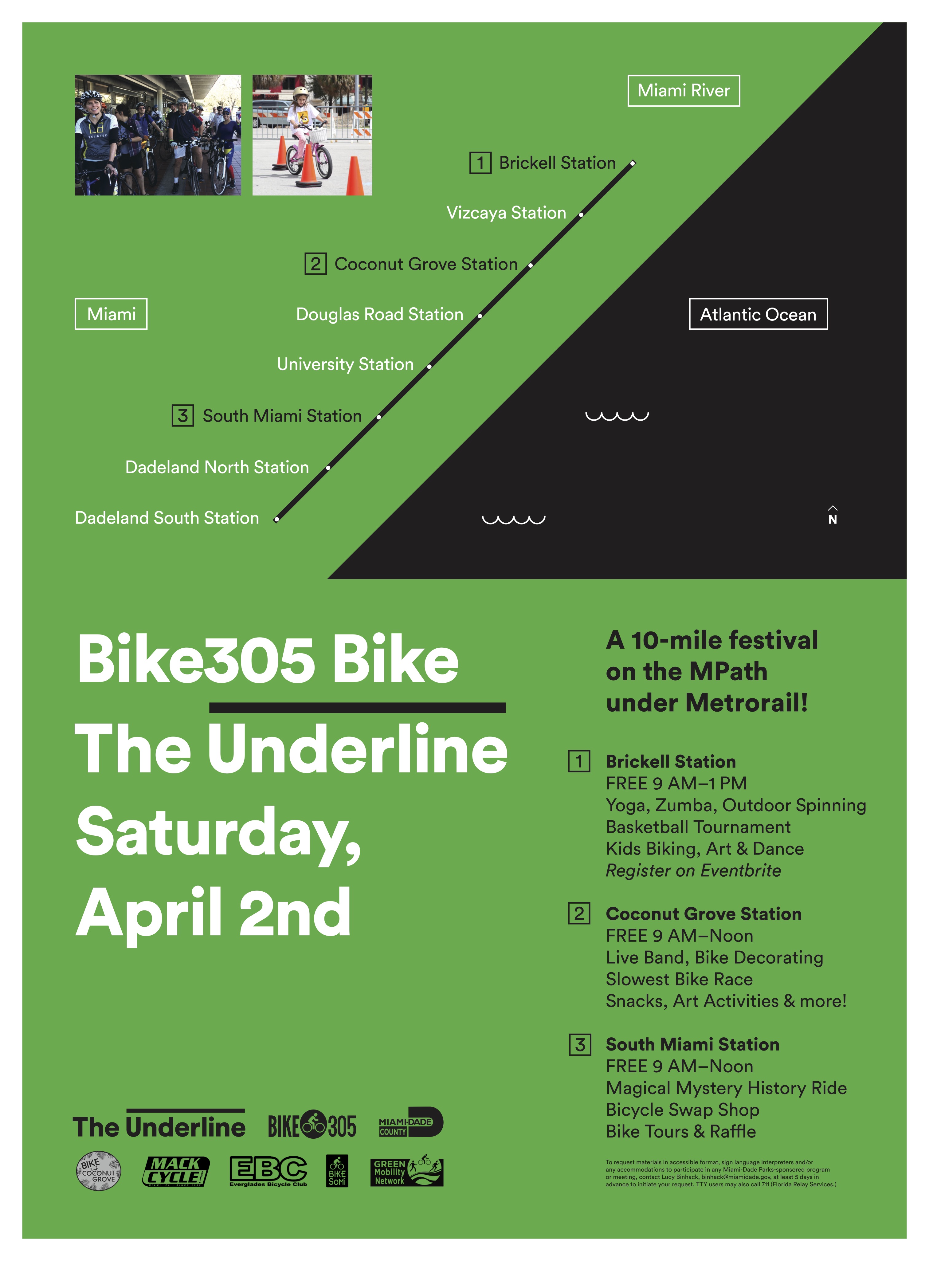 Bike The Underline 2 de abril evento pequeño